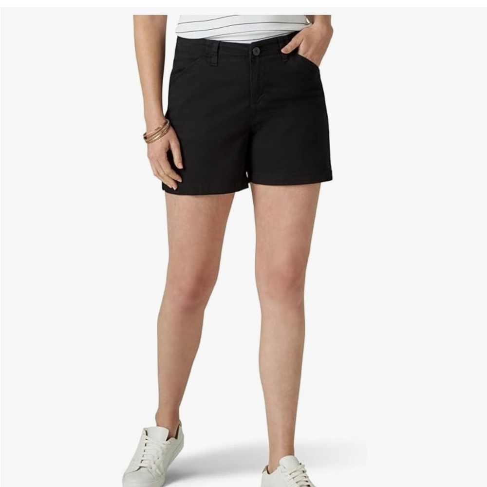 Women's Lee Chino Black Shorts